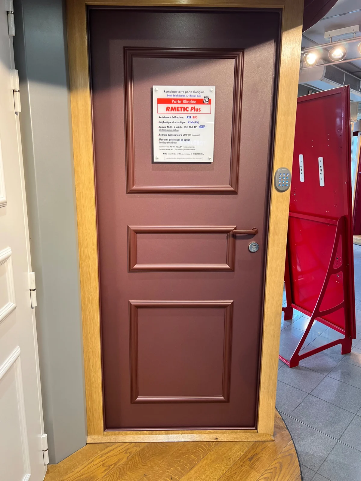 Sécurisation de porte après incident
